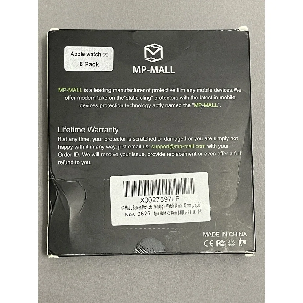 MP-MALL Screen Protector for Apple Watch 44mm 42mm Liquid Skin 6 Pack X0027597LP